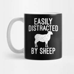 easily distracted by sheep T-shirt Mug